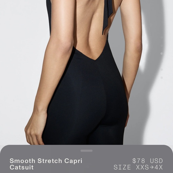 KHY SMOOTH STRETCH CAPRI CATSUIT | BLACK - XS - Picture 3 of 6